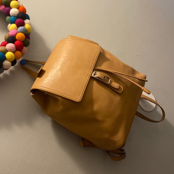 Vintage Coach Legacy West Hampton Tan Leather  Backpack 9827 Brown Women's - Picture 5 of 17